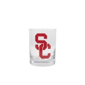 USC Trojans SC Interlock Double Old Fashioned Glass